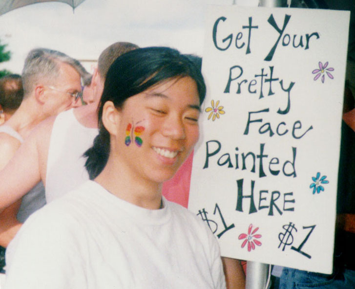 pretty painted face