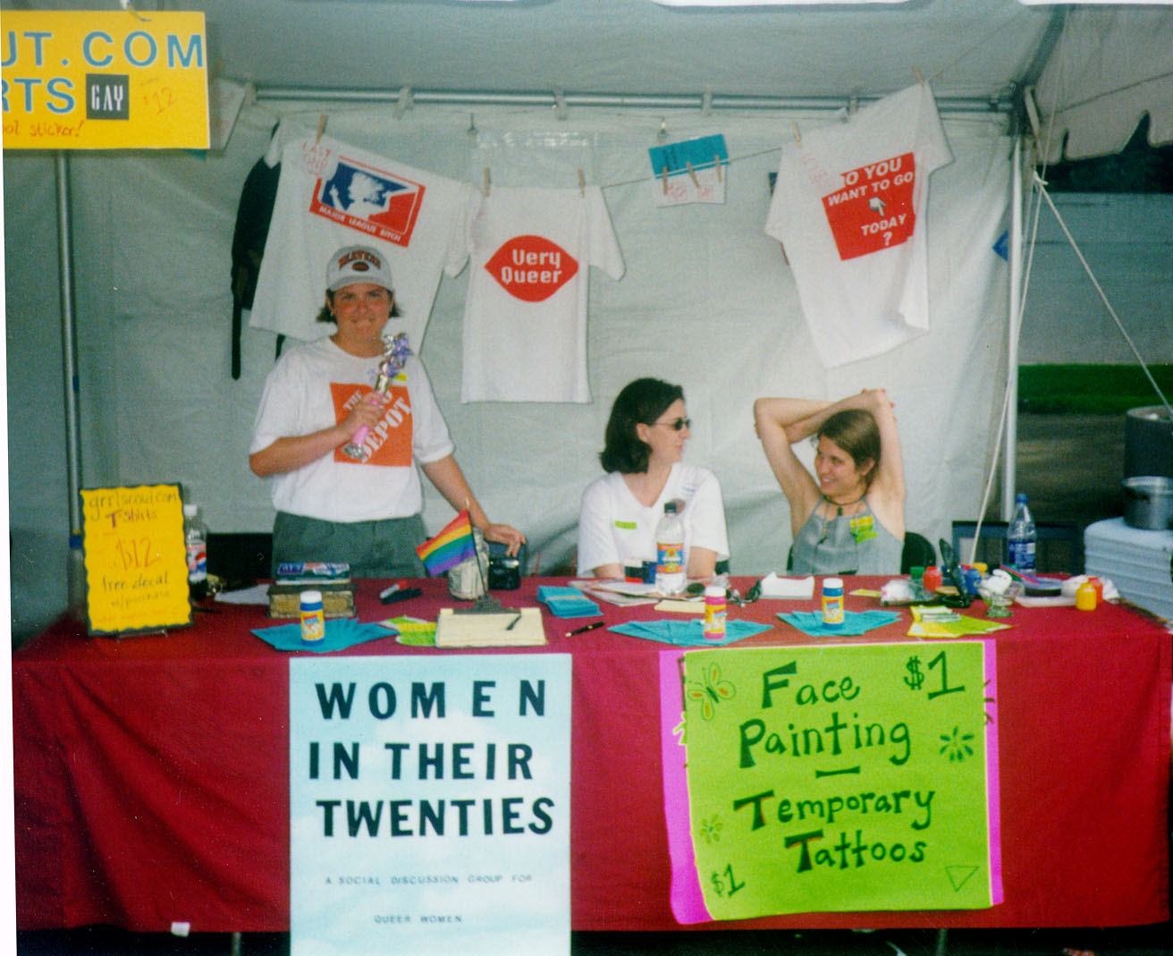 Women in their 20s Pride table